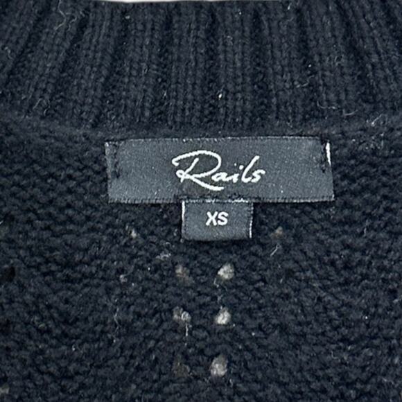 Rails Black and Cream Wave Cardigan - Picture 3 of 7